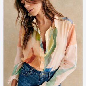 Like New Limited Edition Sézane Pierro Shirt